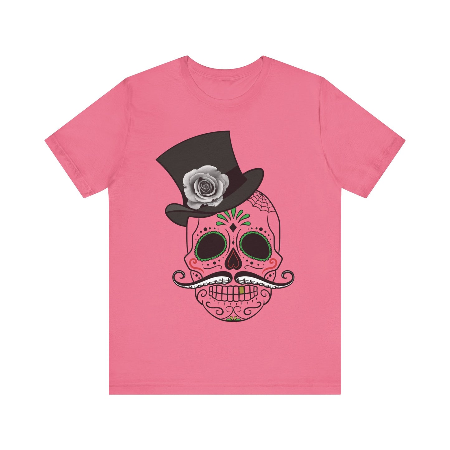 Unisex-T-Shirt aus Baumwolle mit Totenkopf