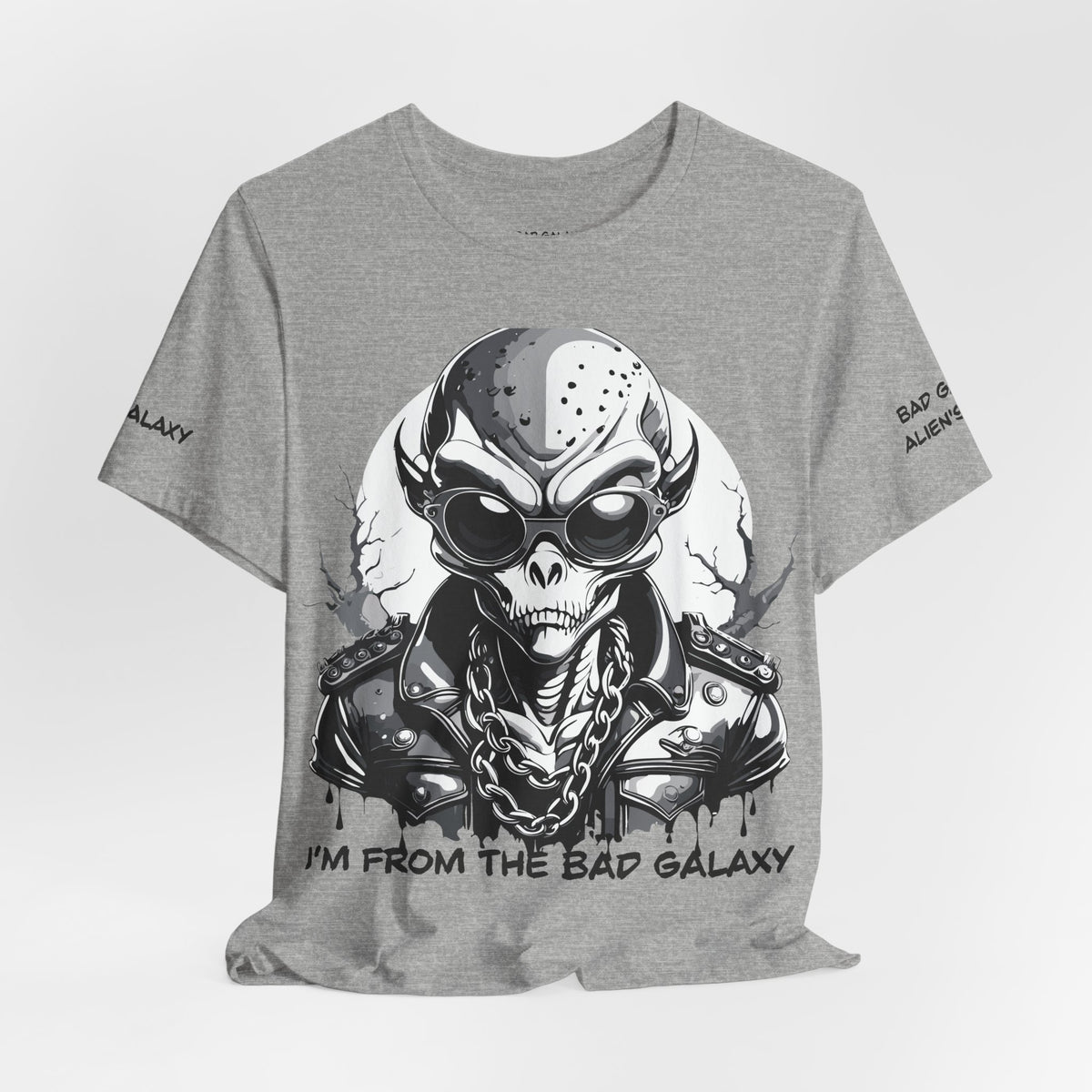 Alien Graphic Unisex Cotton Bella+Canvas Tee with Art Design b63
