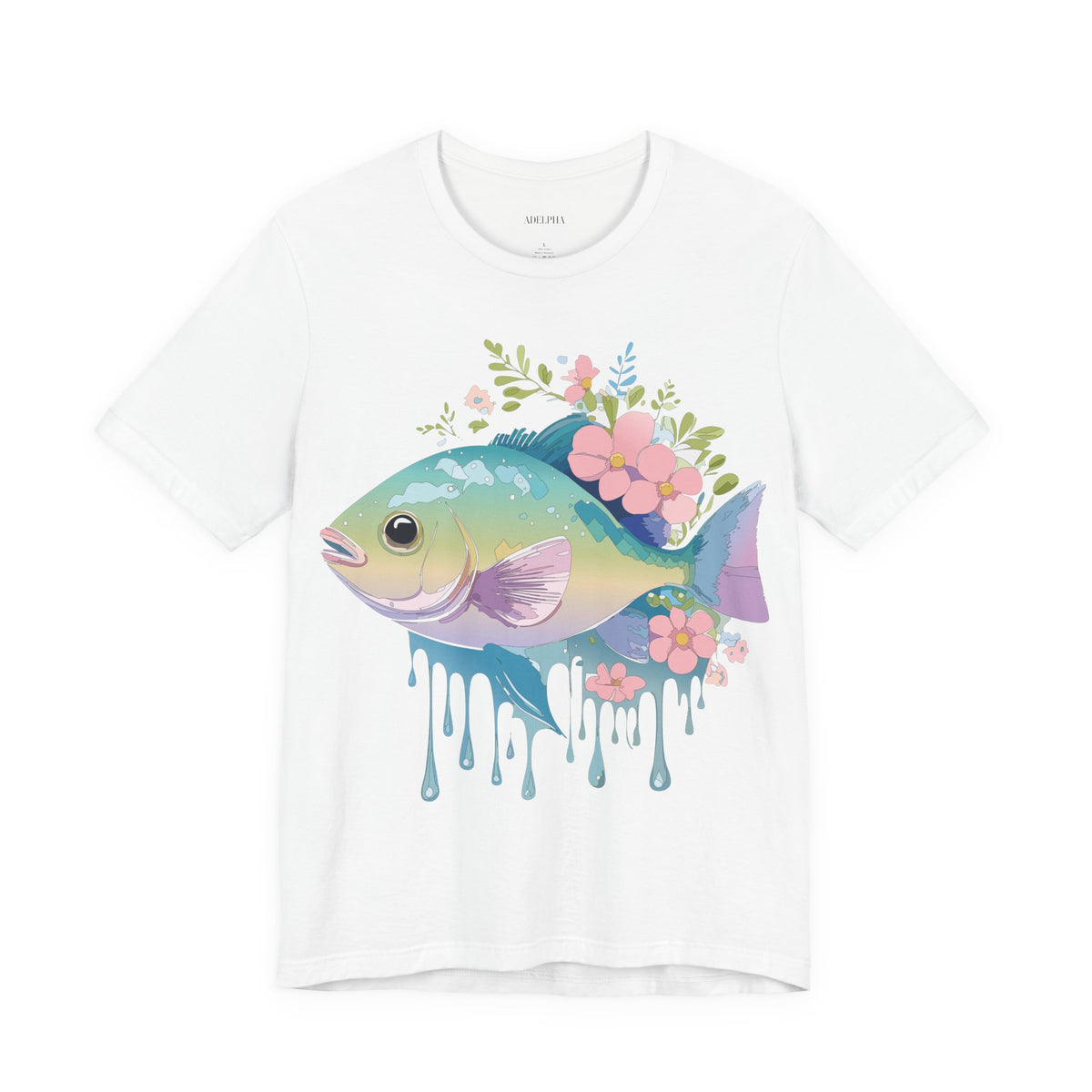 Fish Graphic Design Tee Bella+Canvas Unisex 100 Cotton Tee Shirt a1010