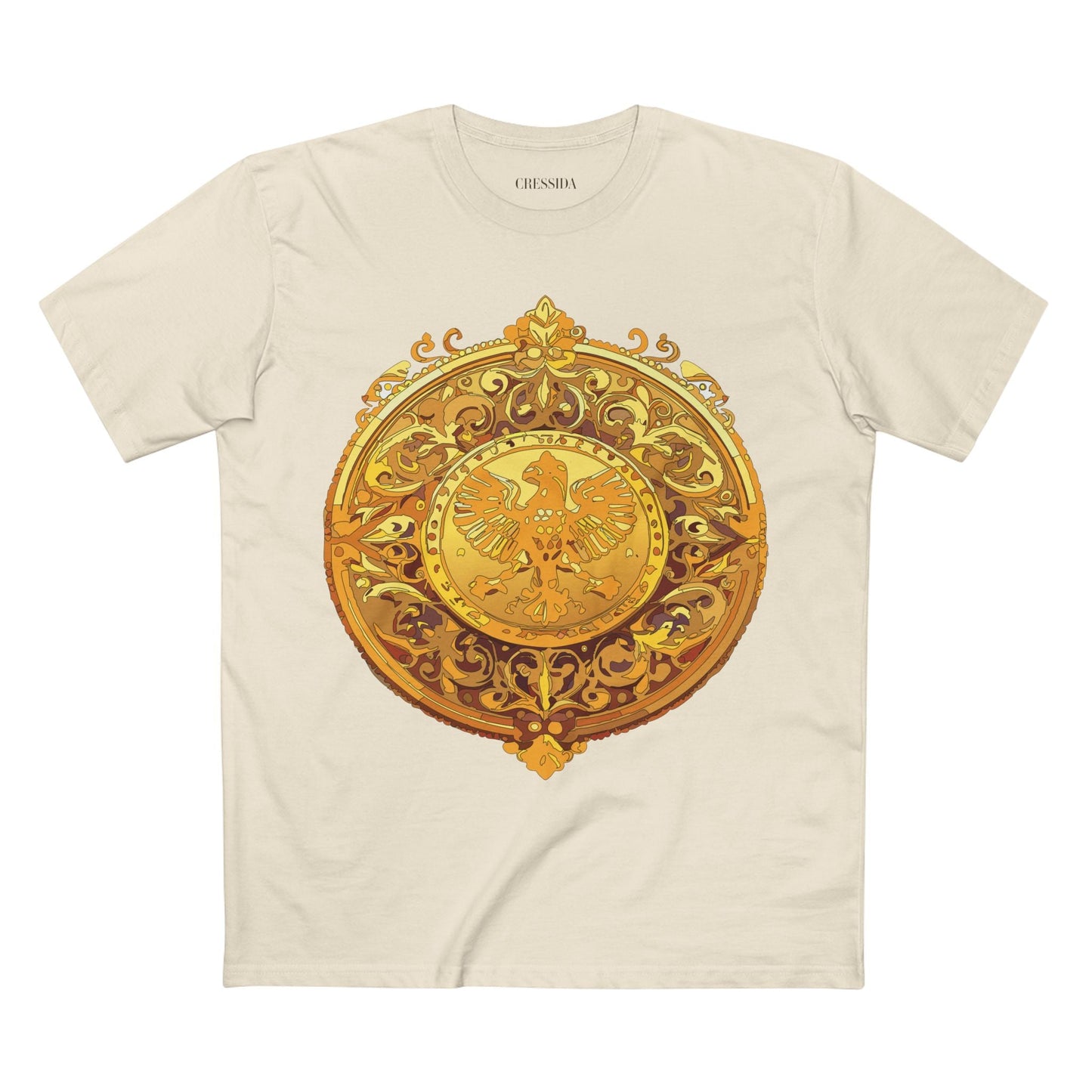 Antique Gold Coin Graphic Design T-Shirt Unisex 100 Cotton With Golden Print Artwork Tee 26