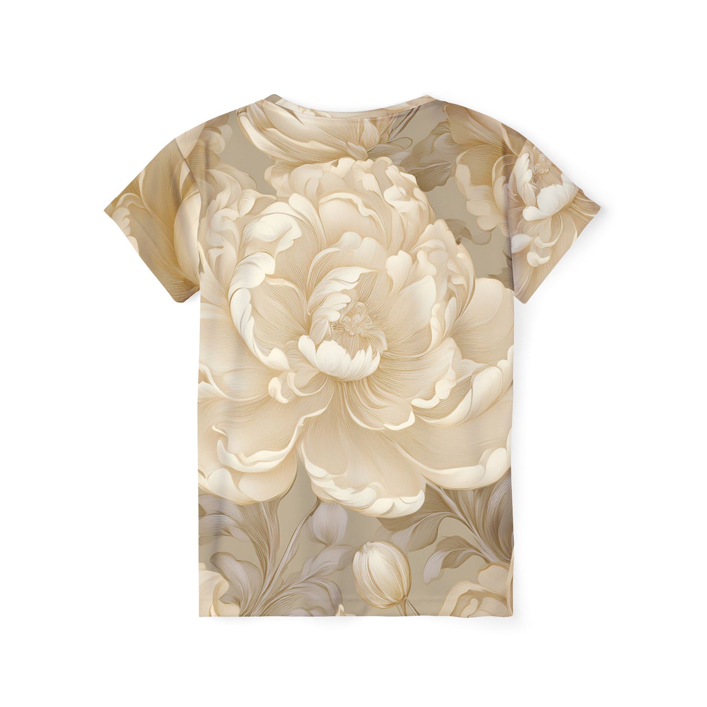 Women Poly T-Shirt with Floral Print