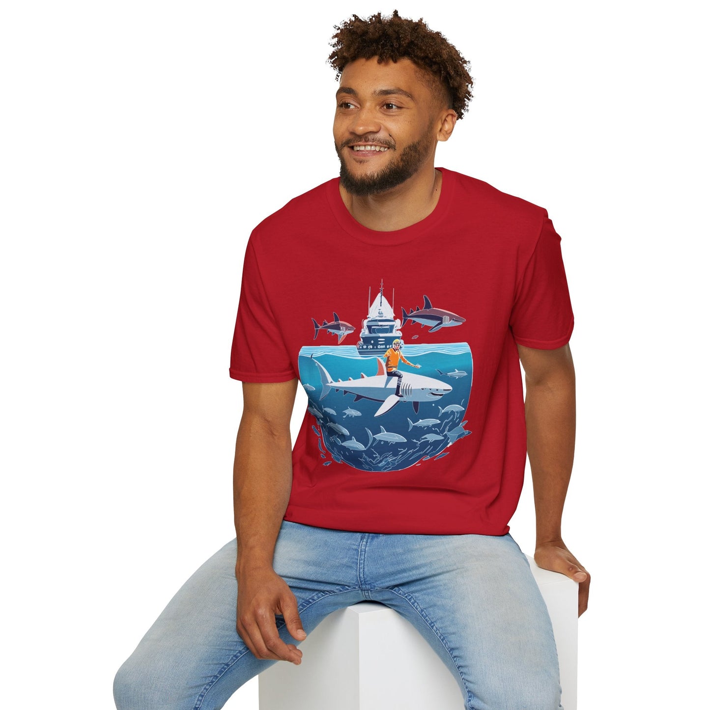 Ocean Graphic Unisex Softstyle Cotton Tee 3