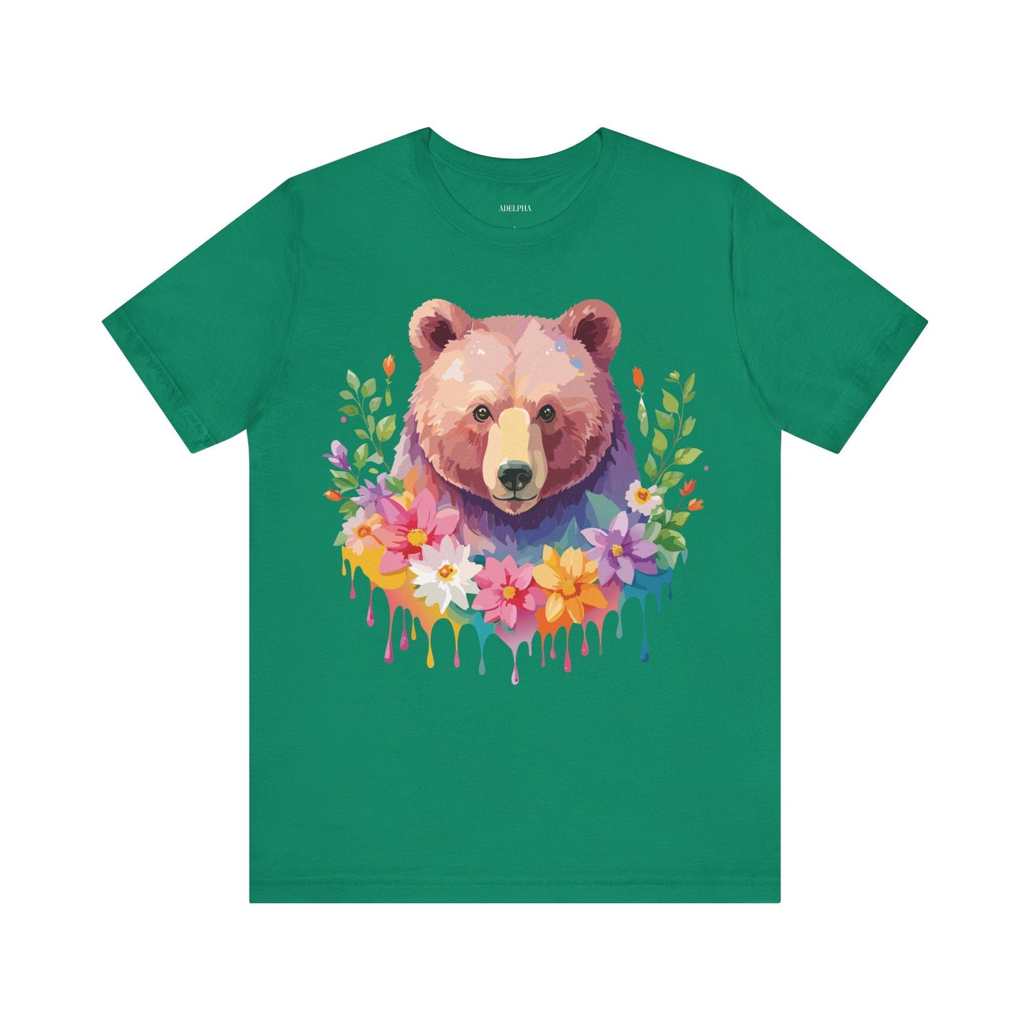 Bear Graphic T Shirt By Adelpha Unisex Short Sleeve Art Design Tee