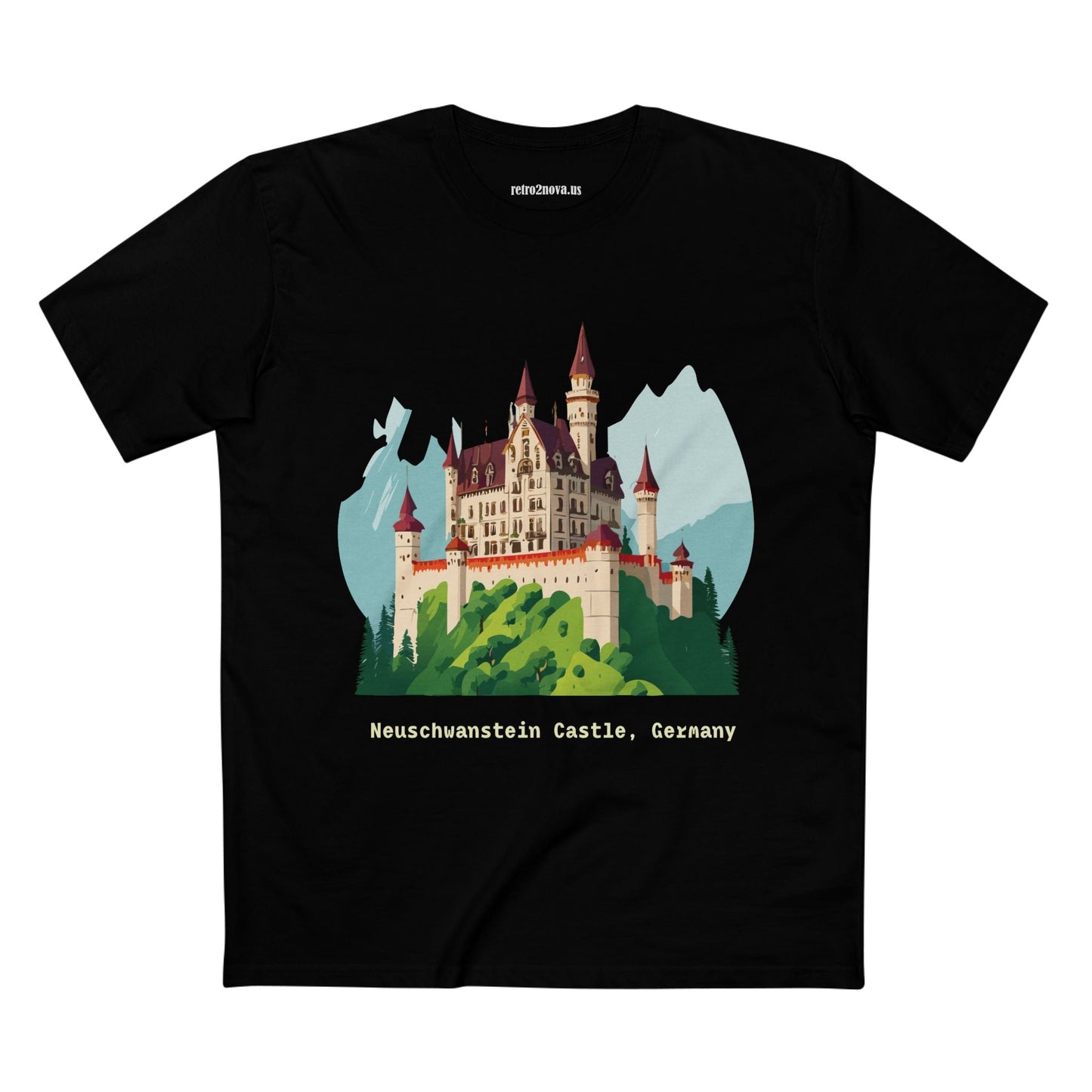 Germany Travel Shirt Unisex Premium Cotton Tee With Original Retro2Nova Art Design Daily Comfort