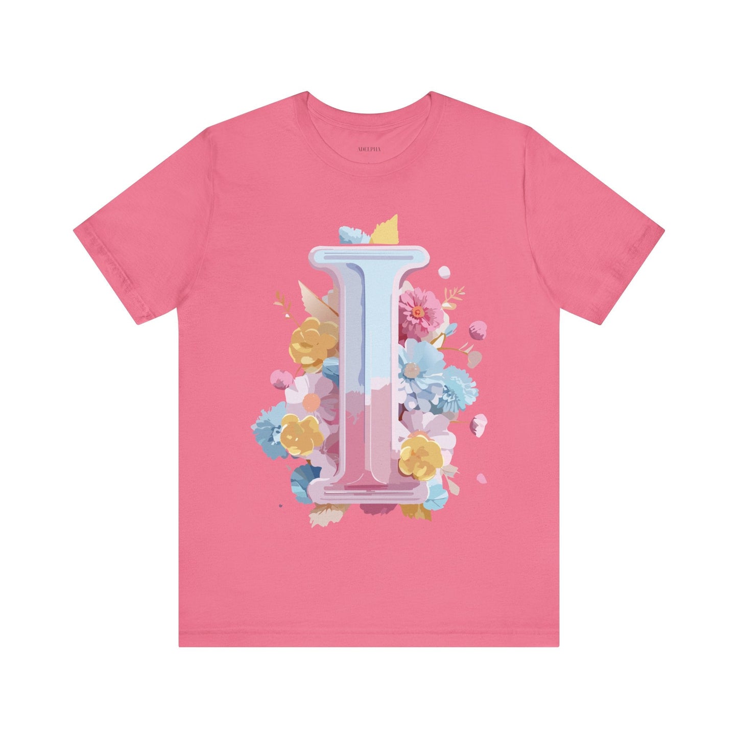 Letter I Shirt Graphic Tee Unisex Vintage Inspired Adelpha Artwork Premium Short Sleeve Tee