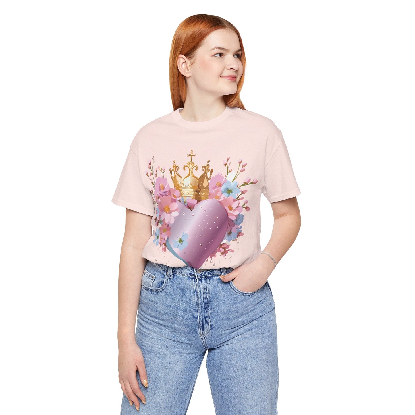 Valentine Graphic Tee Unisex Jersey Short Sleeve By Adelpha Vintage Inspired Artwork