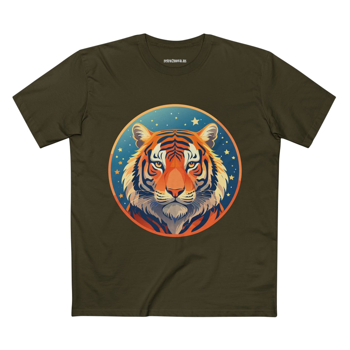 Unisex Premium Cotton Tiger Shirt Art Tee Original Design Animal Shirt Everyday Comfort Handmade Graphic Art Collection