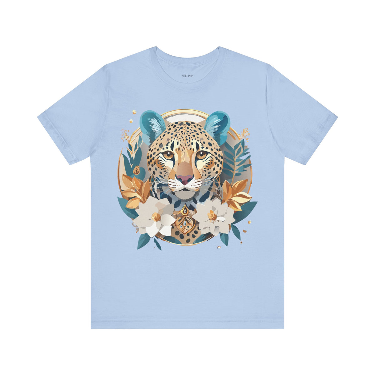 Medallion Graphic Unisex Cotton Bella+Canvas Tee with Art Design d41