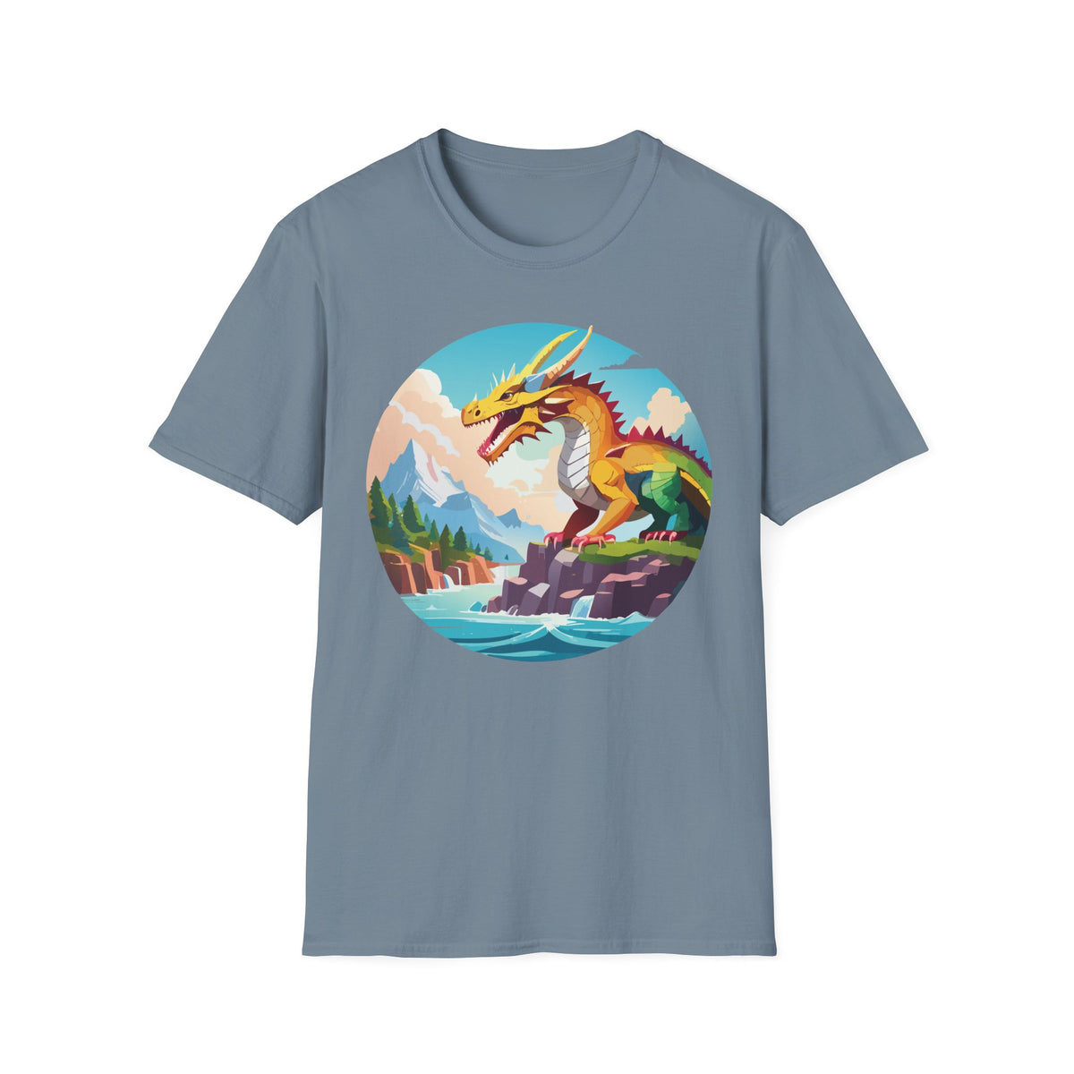 Dragon Graphic Tee Gildan Unisex 100 Cotton Tee Shirt with Animals Design h12