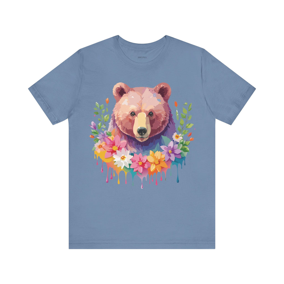 Bear Graphic Design Tee Bella+Canvas Unisex 100 Cotton Tee Shirt a121