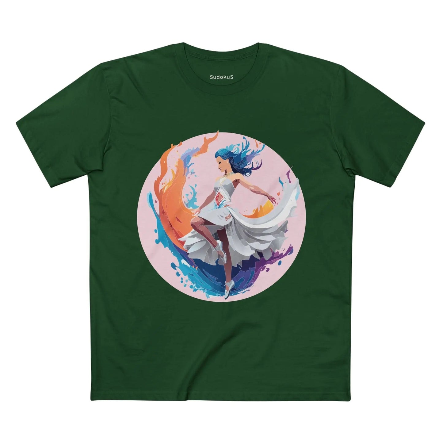 Dancer Graphic Unisex 100 Cotton Staple Tee 2