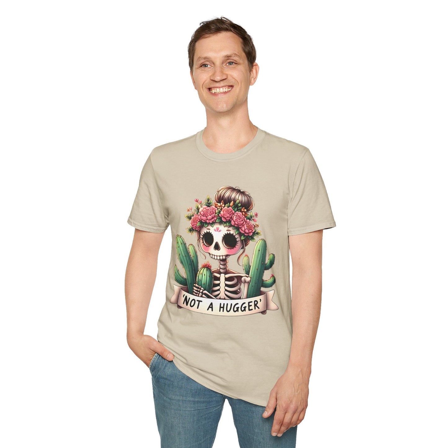 Skull Tee Shirt Unisex Skeleton Design Softstyle Cotton Tee Light Breathable Comfort Gildan 64000