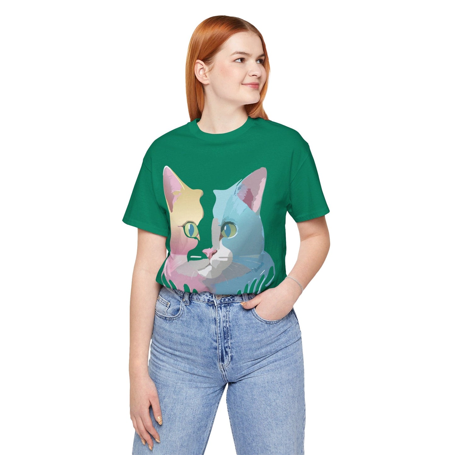 Cat Graphic Tee Unisex Vintage Inspired Shirt By Adelpha Limited Edition