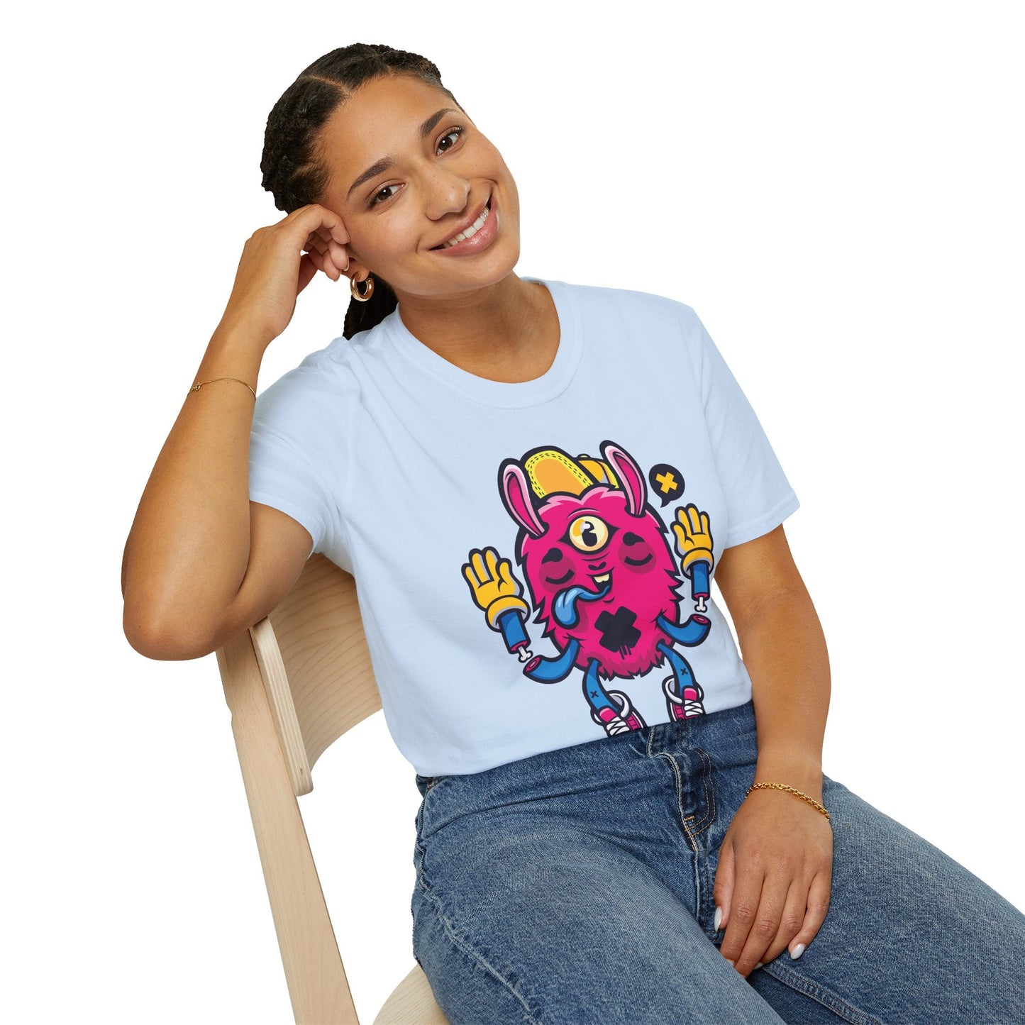 Cartoon T Shirt Animation T Shirt Funny Tee Unisex Softstyle 64000 Gildan Cotton Tee