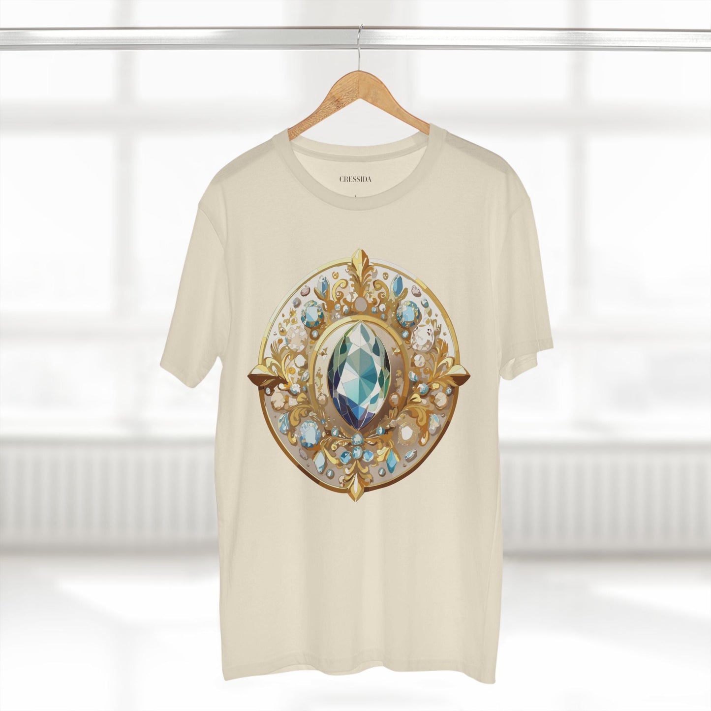 Medallion Graphic T-Shirt Unisex 100 Cotton With Gold Art Design Medal Tee 21