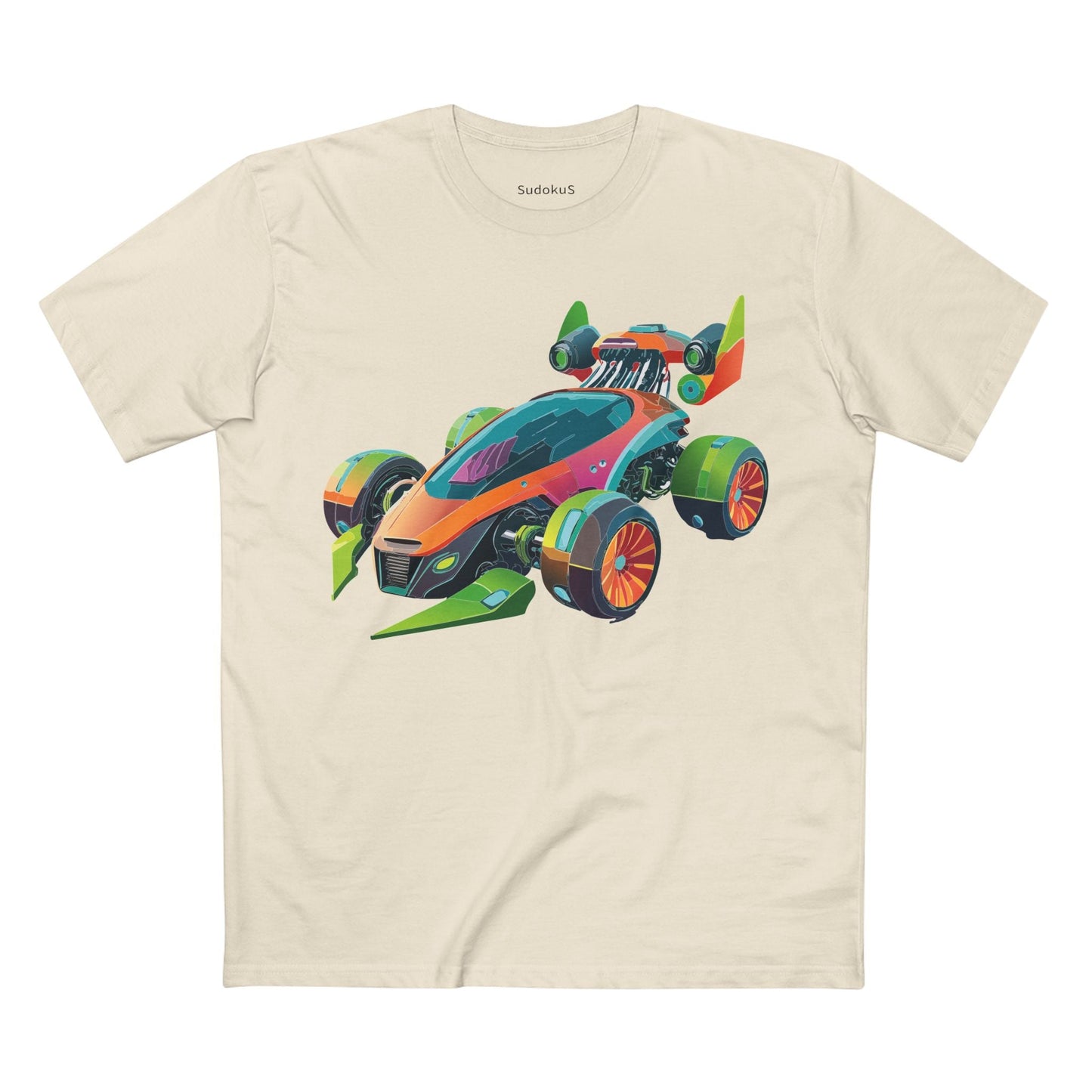 Car Graphic Unisex 100 Cotton Staple Tee 21