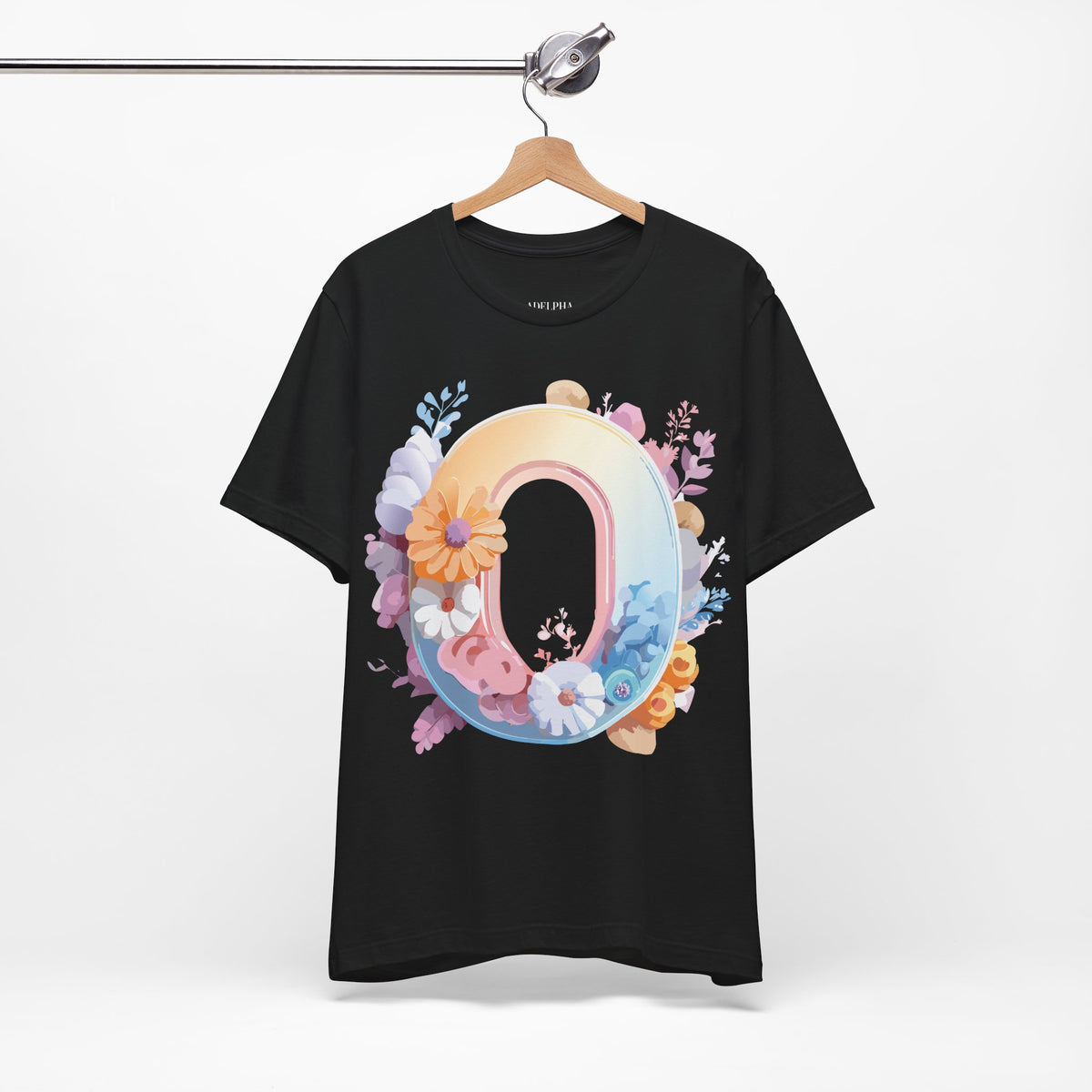 Letter O Graphic Unisex Cotton Bella+Canvas Tee with Art Letter Design