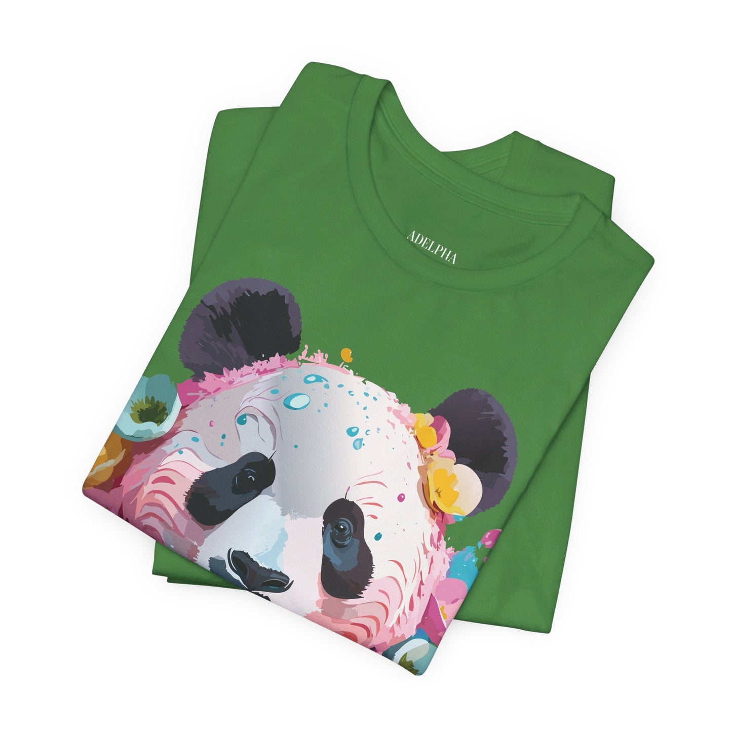 Panda Graphic Unisex 100 Cotton Vintage Art with Animal T-Shirt 5