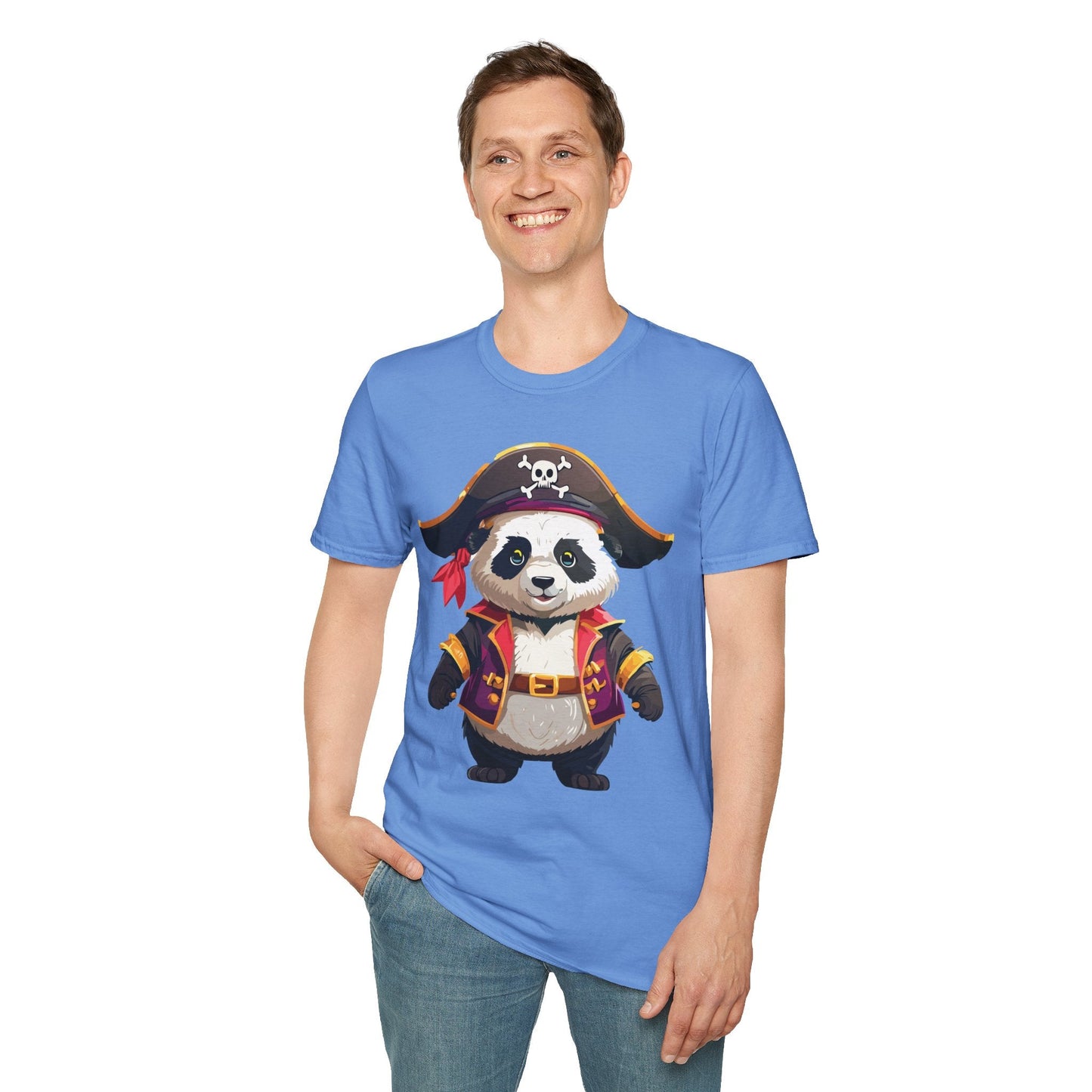 Panda Shirt Unisex Panda Tee Softstyle 64000 Gildan 100 Percent Cotton Animal Tee