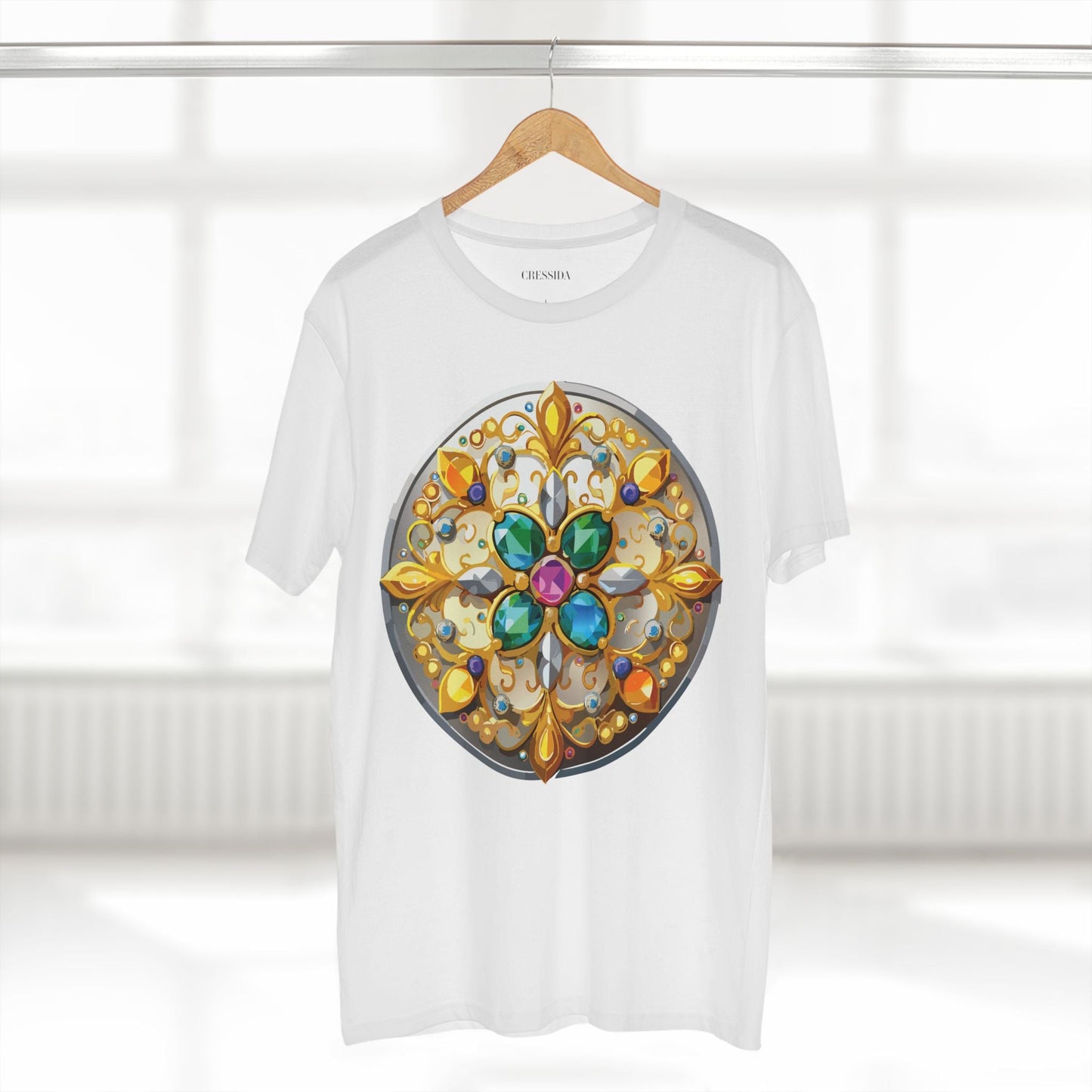 Medallion Graphic T-Shirt Unisex 100 Cotton With Gold Art Design Medal Tee 7