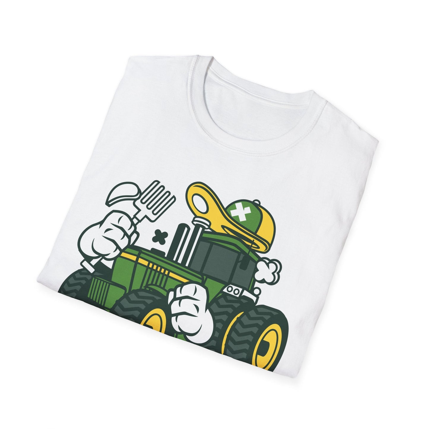 Cartoon T Shirt Animation Tee Funny Design Unisex Softstyle Cotton Shirt 64000 Comfort