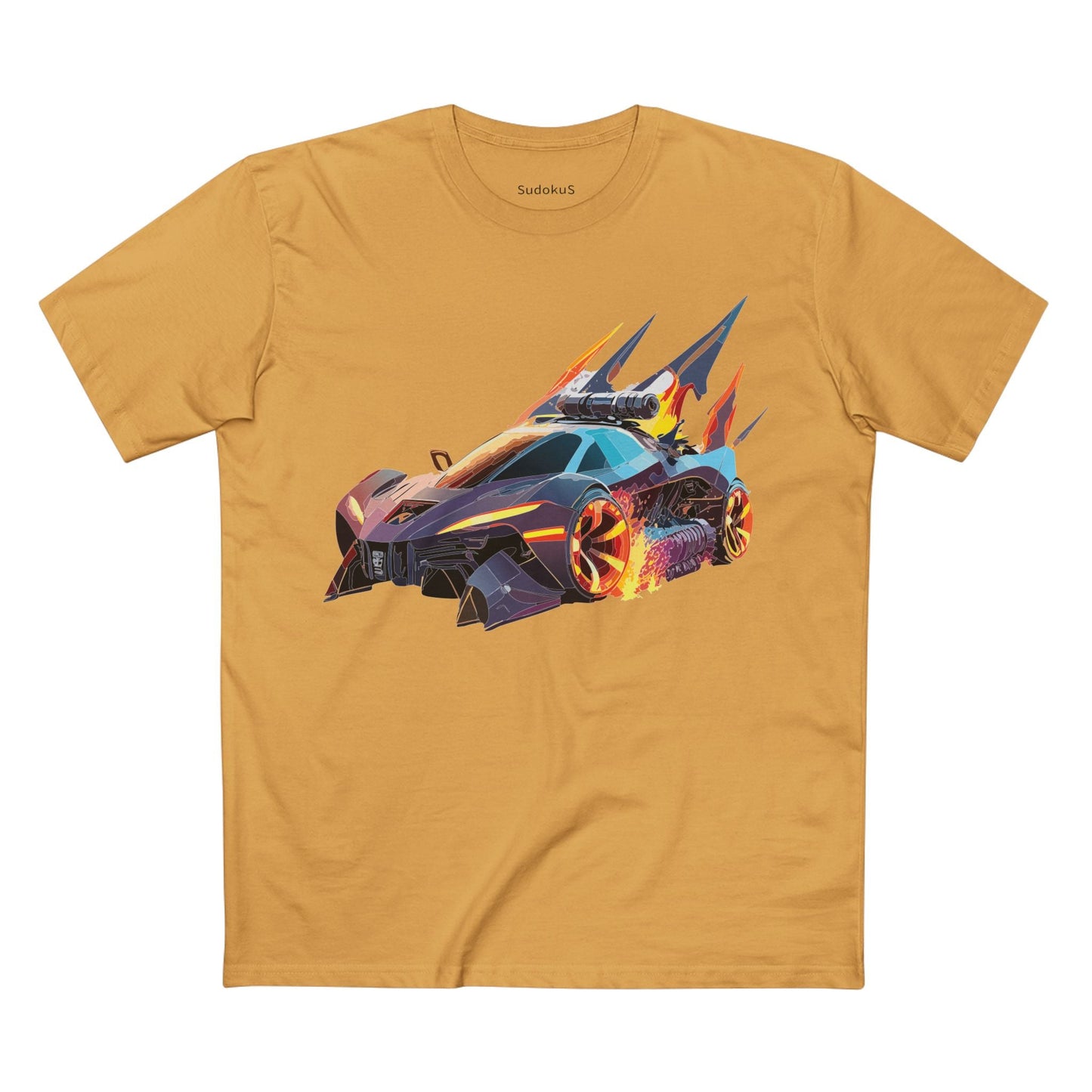 Car Graphic Unisex 100 Cotton Staple Tee 1