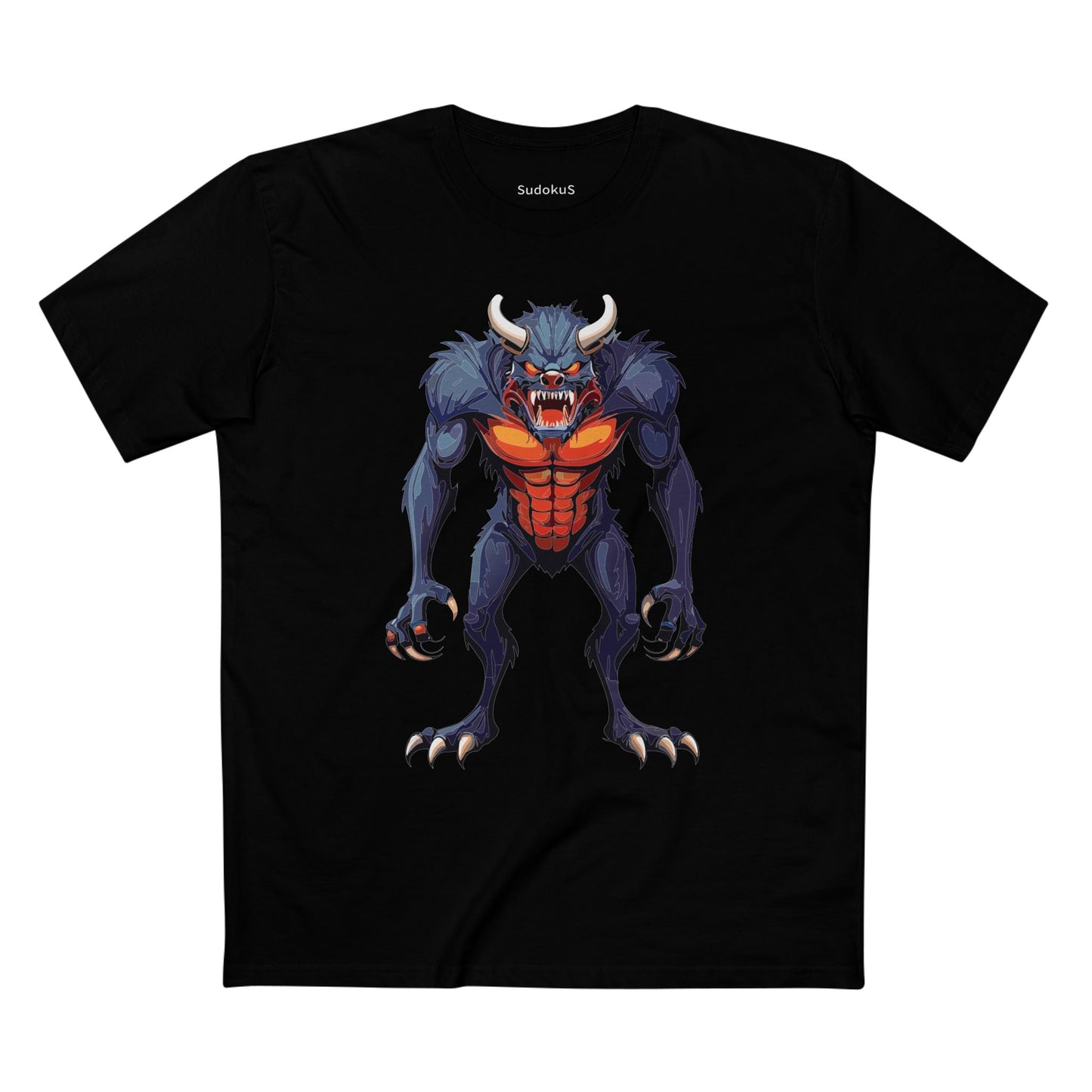 Cartoon Monsters Graphic Unisex 100 Cotton Staple Tee 11