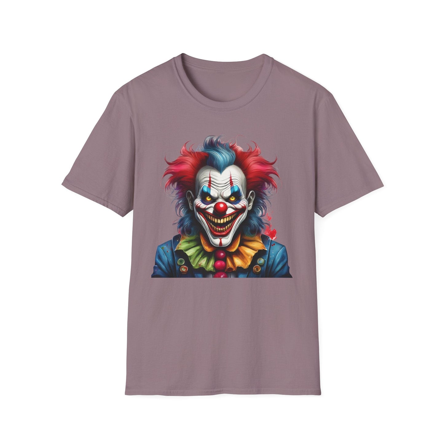 Unisex Clown Shirt Funny Man Tee Circus Theme Shirt Scary Man Shirt Softstyle Comfort