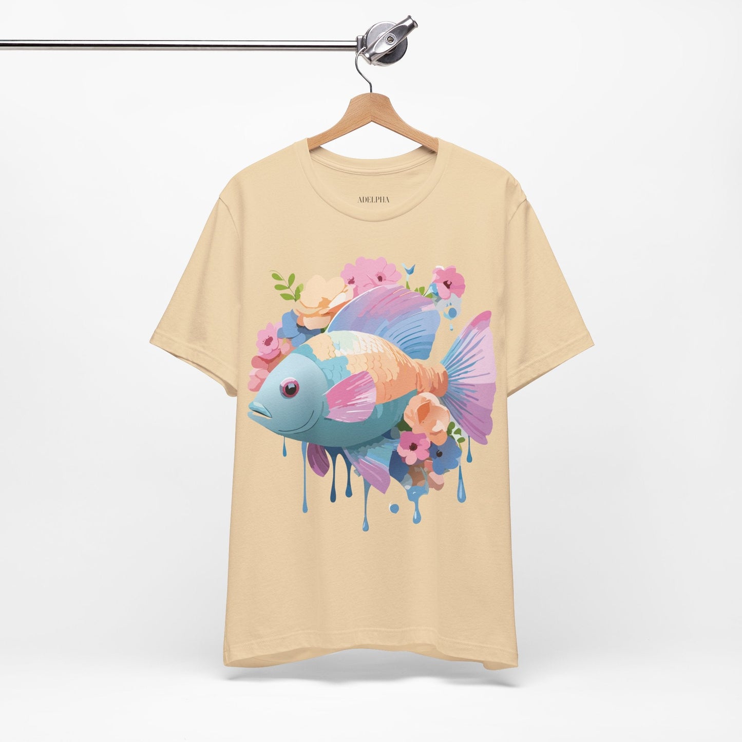 Fish Graphic Unisex 100 Cotton Vintage Artwork Tee 1
