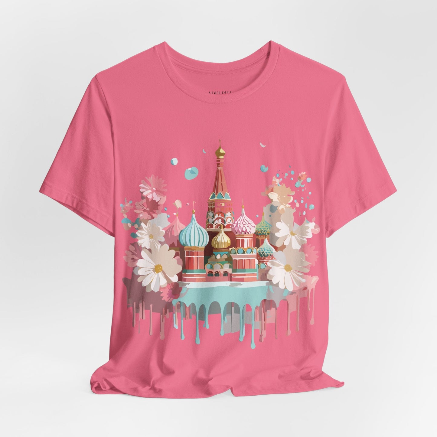 Unisex Graphic Tee With Vintage Moscow Artwork By Adelpha Premium Short Sleeve Shirt