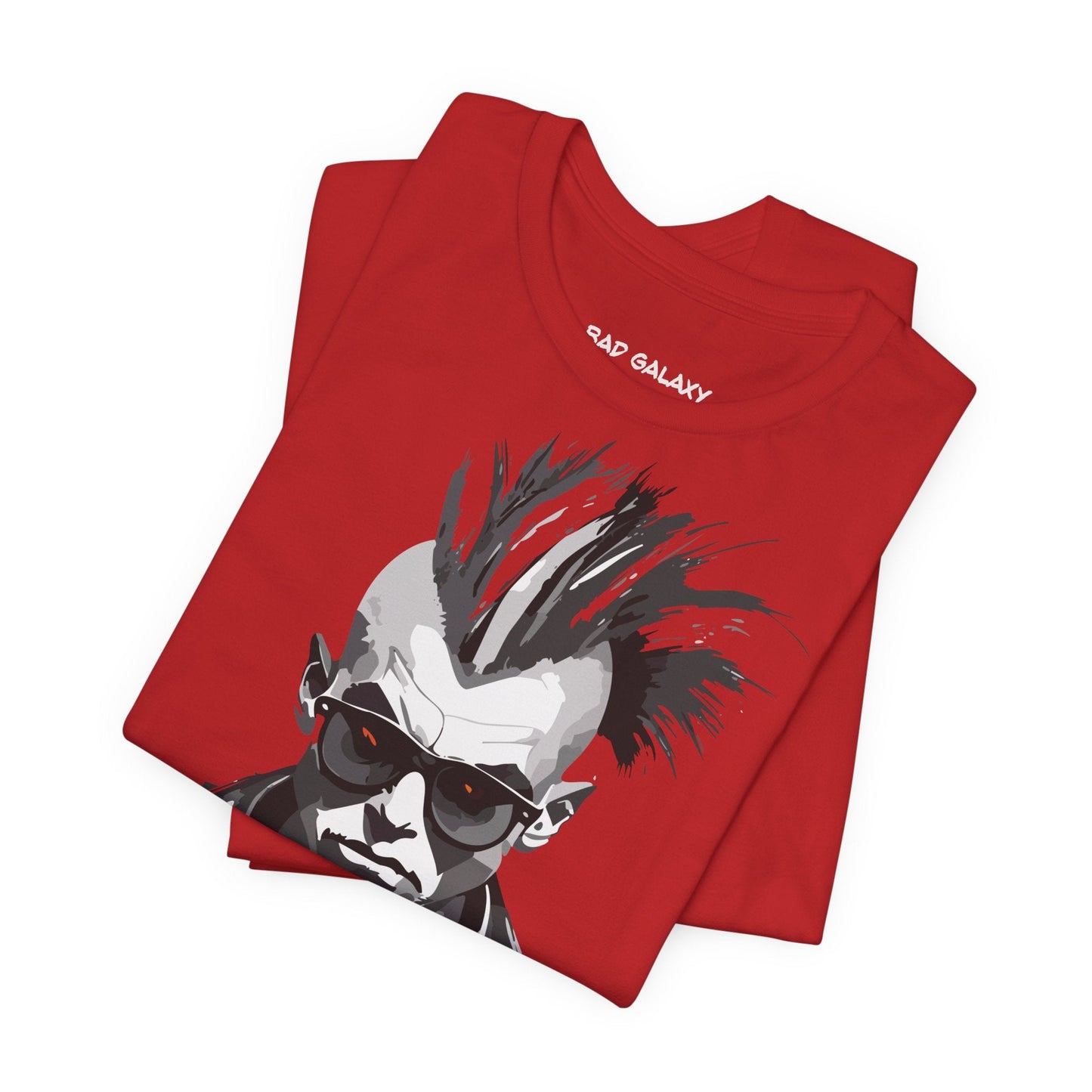 Punk Rock Tee Shirt From Bad Galaxy Made To Order 100 Percent Cotton Eco Friendly Inks