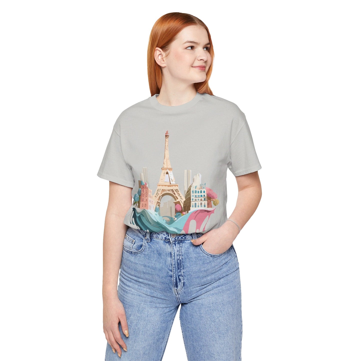 Paris Tourist Shirt Unisex Graphic Tee With Vintage Inspired Artwork Adelpha Art Design