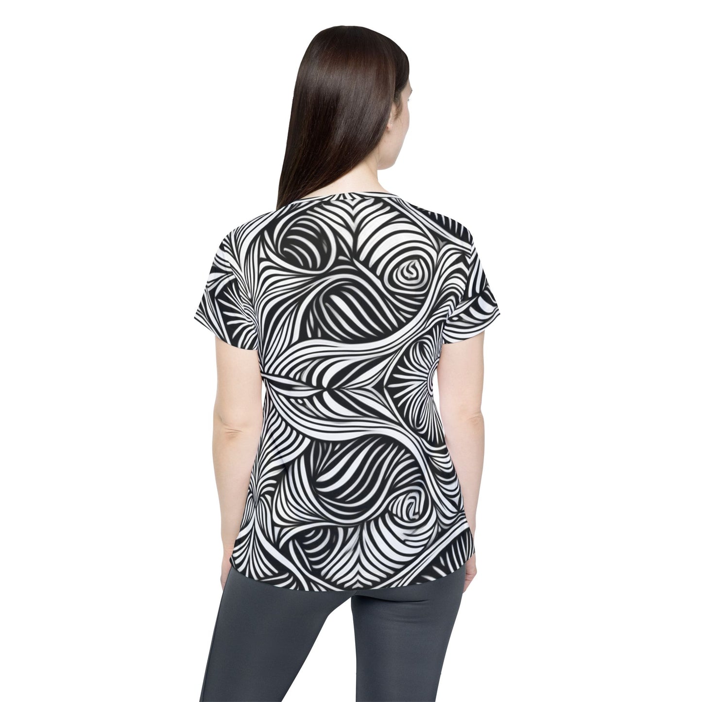 抽像印花襯衫，帶有抽象圖案的襯衫