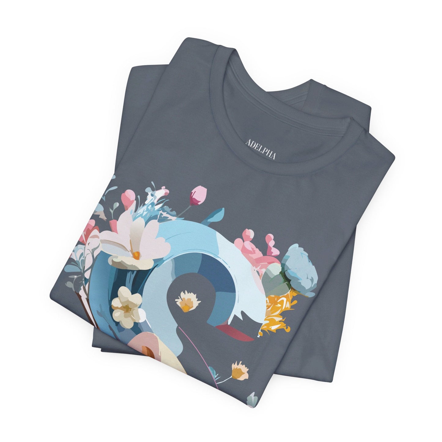 Letter S Shirt Graphic Tee Unisex Jersey Short Sleeve Premium Vintage Inspired Artwork Adelpha