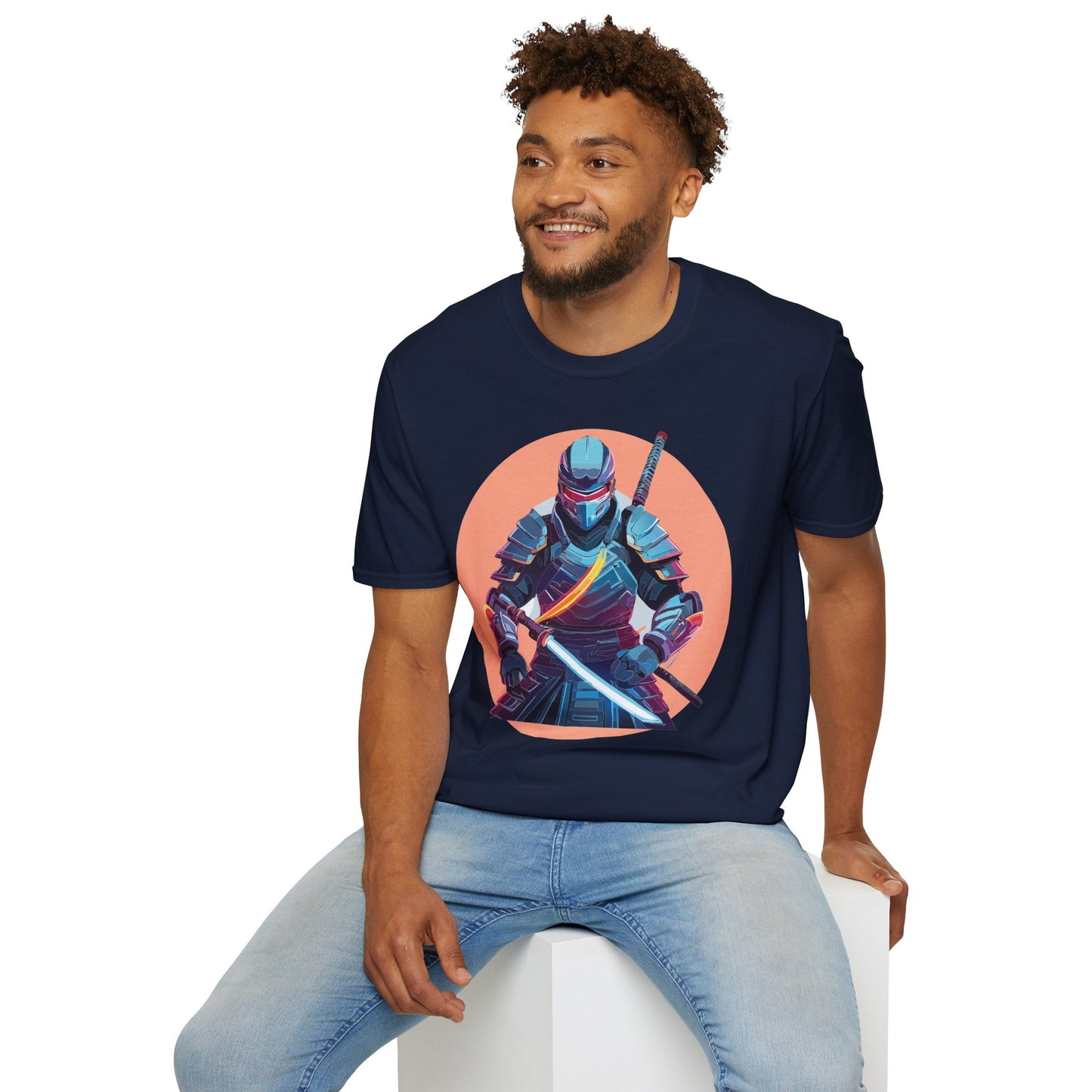 Samurai Shirt Unisex T Shirt 100 Percent Ring Spun Cotton Softstyle Tee Gildan 64000