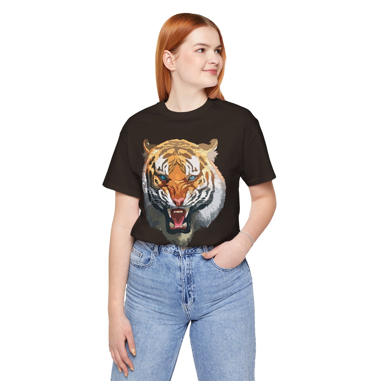 Tiger Shirt, Animal Shirt, T-Shirt with Tiger, Art Design Tee, Wild Animals Tees, Safari T-Shirt, Graphic Design Tee 15