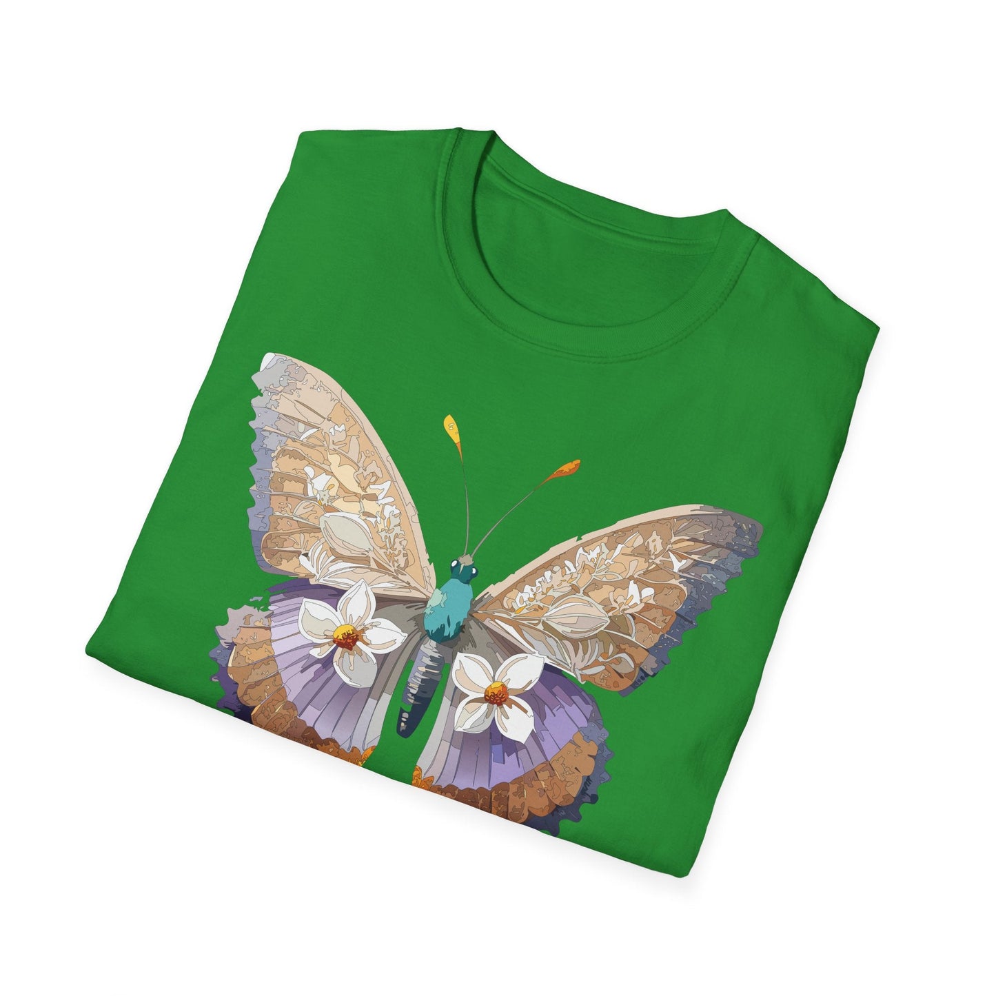 Butterfly Shirt Unisex T Shirt With Monarch Design Softstyle Gildan 64000 100 Percent Cotton Tee