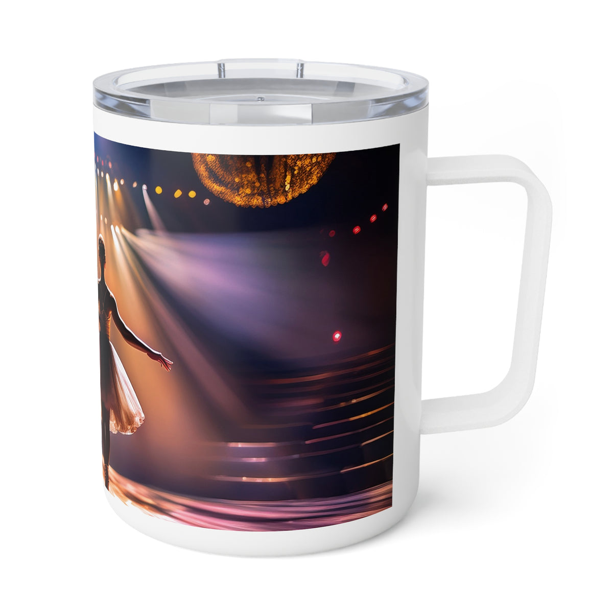 15 Art Design Insulated Coffee Mug Clear Lid 10oz Insulated Coffee Mug 10oz