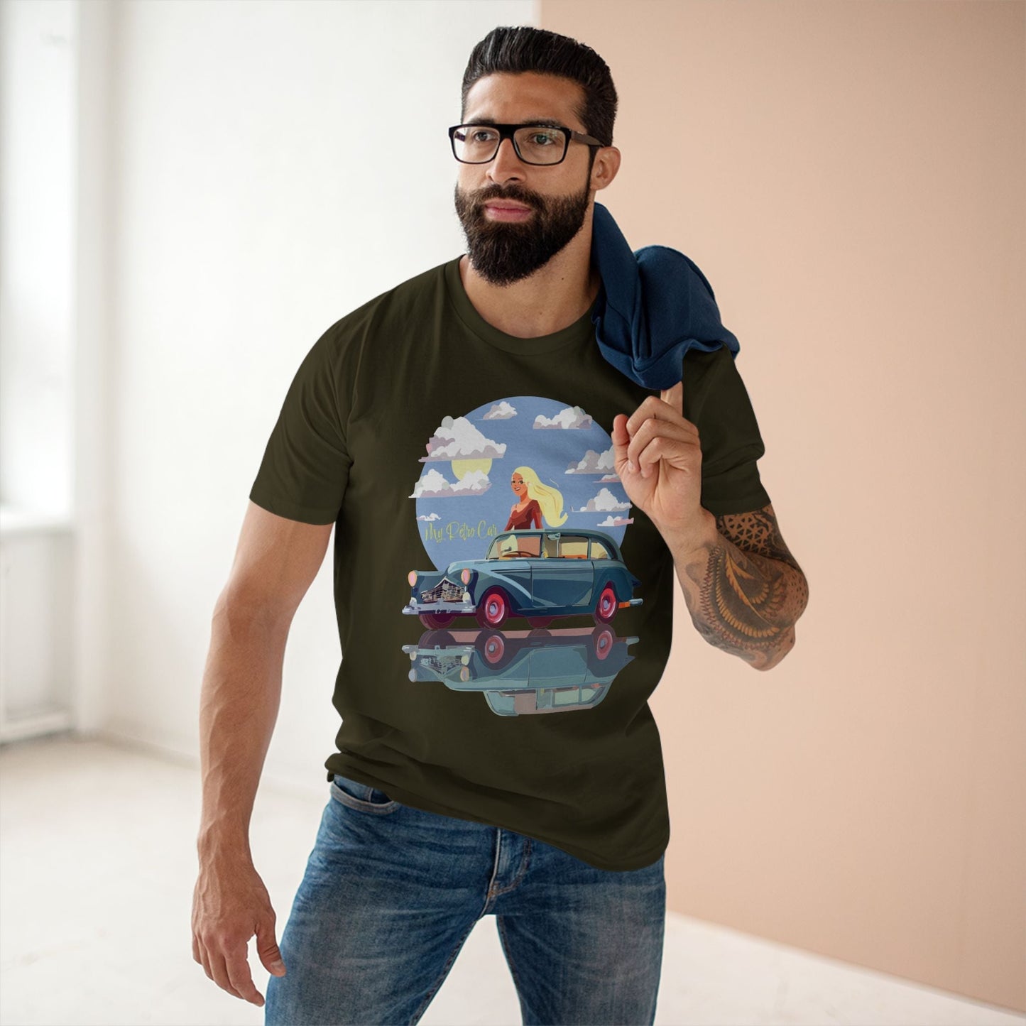 Retro Car Shirts Vintage Car Shirts RC 12 Unisex Premium Cotton Art Design Tee Collection