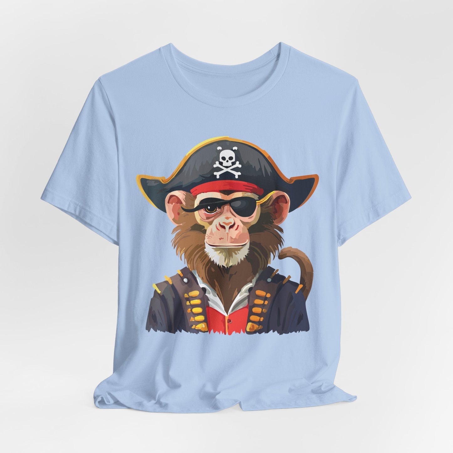 Unisex Animal Design Tee Shirt With Wild Animals Art Print Gildan Softstyle 64000