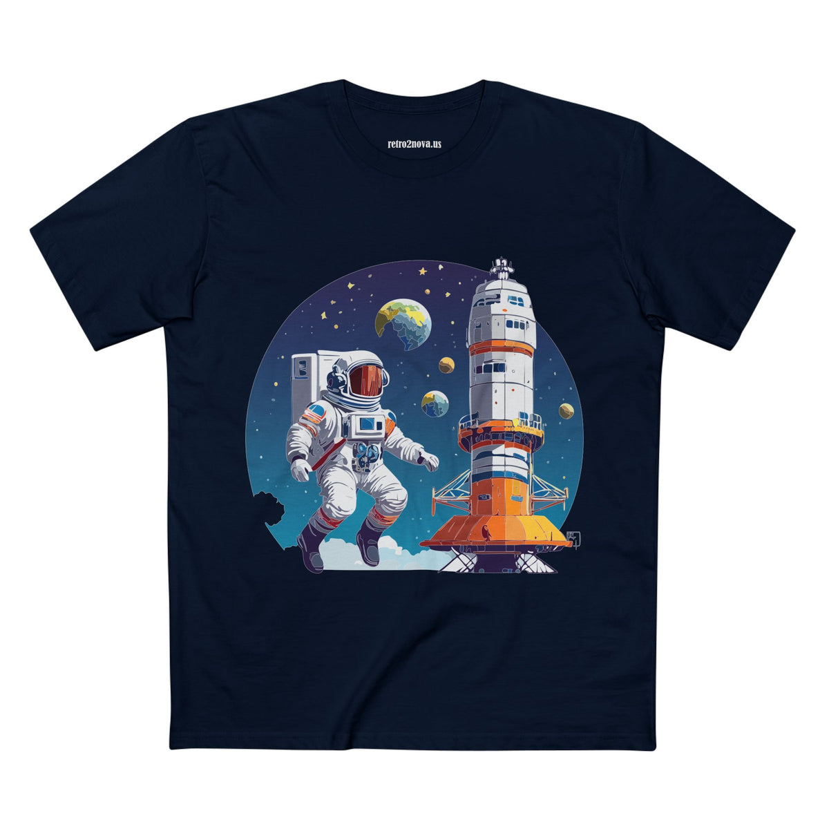 Cosmos Astronaut Graphic Tee Staple Unisex 100 Cotton Tee Shirt - CS-36