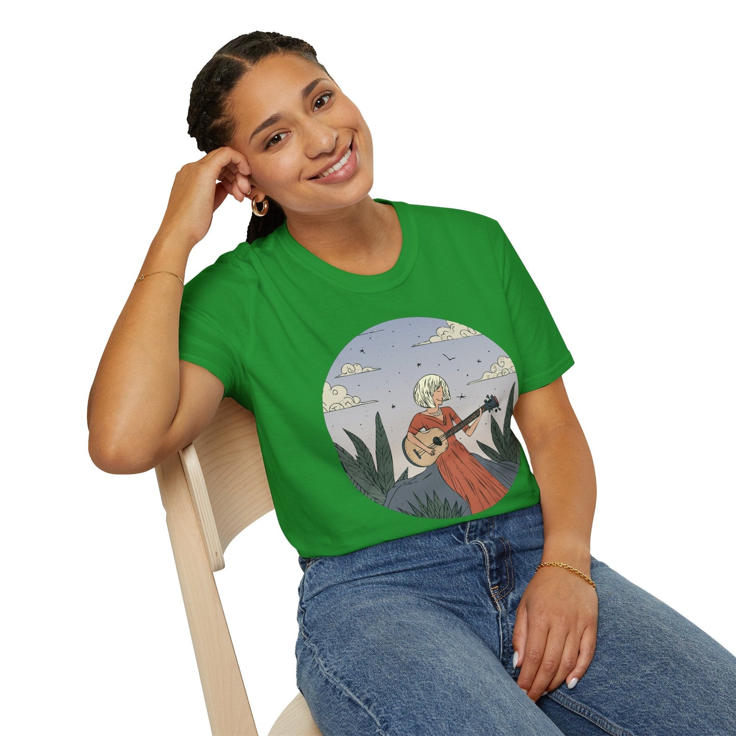 Womens Graphic T Shirts Art Design Tee Unisex Softstyle Gildan 64000 100 Percent Cotton