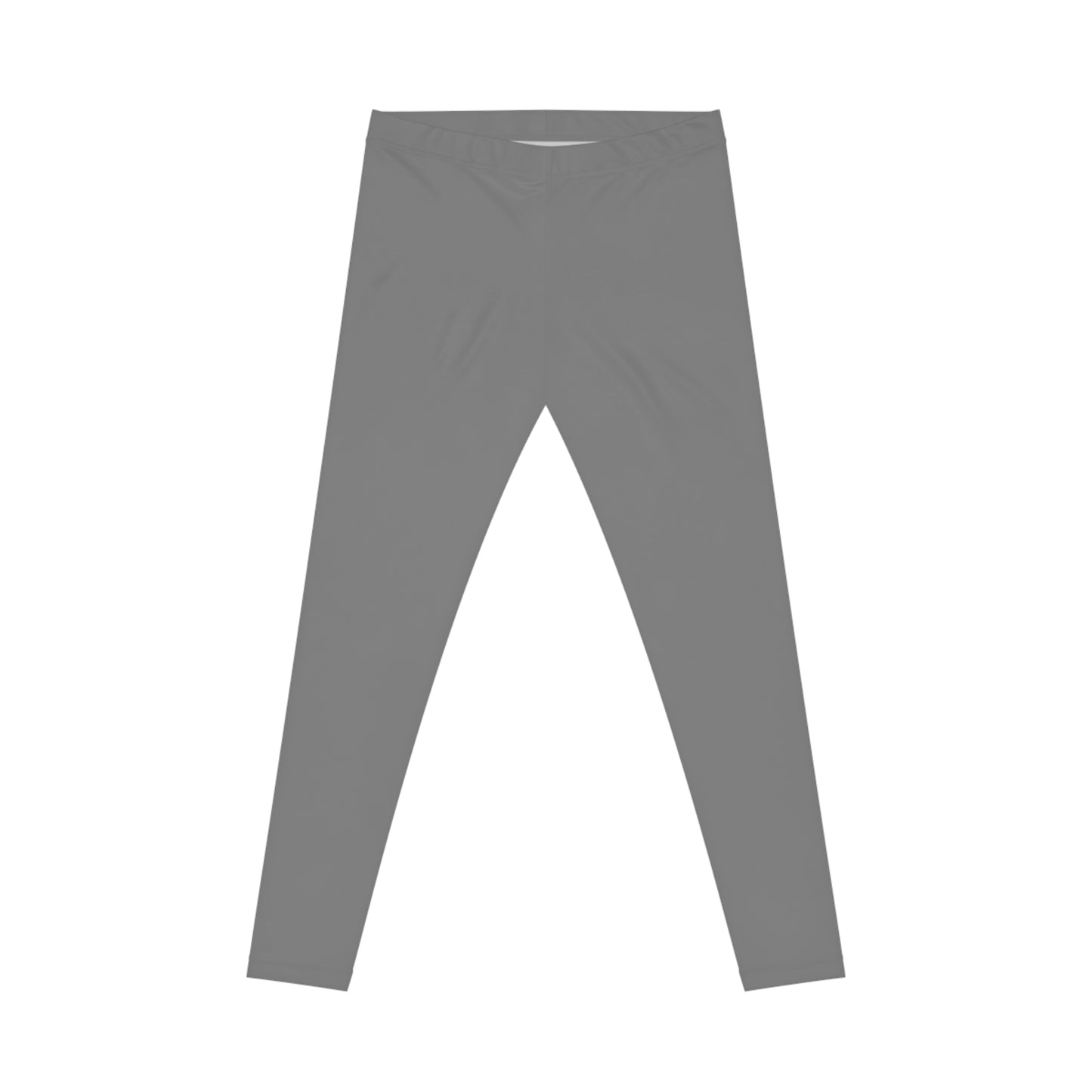 True Grey Color Women's Poly-Span Casual Leggings Print Everyday Activewear Pants