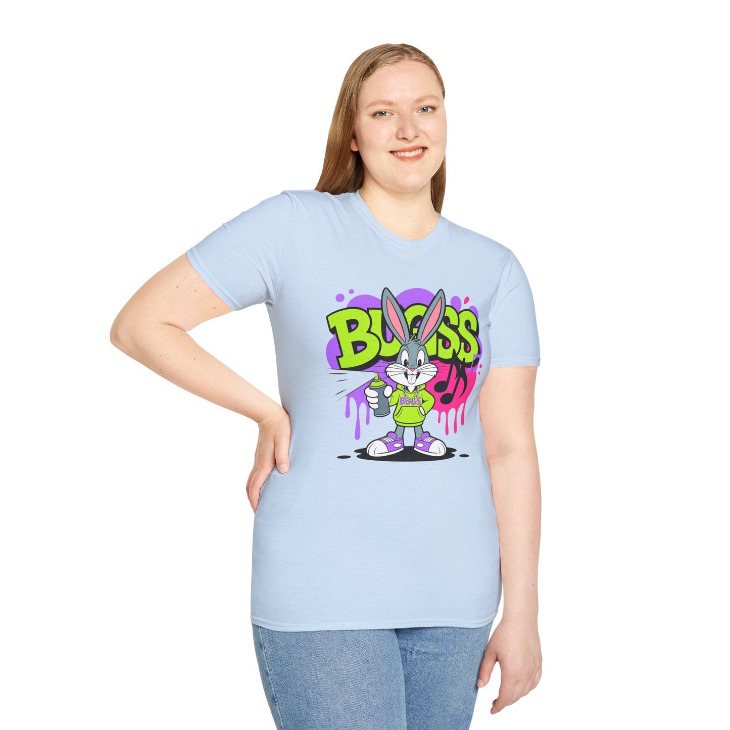 Cartoon T Shirt With Animation Unisex Funny Animals Tee Softstyle Gildan 64000 Apparel