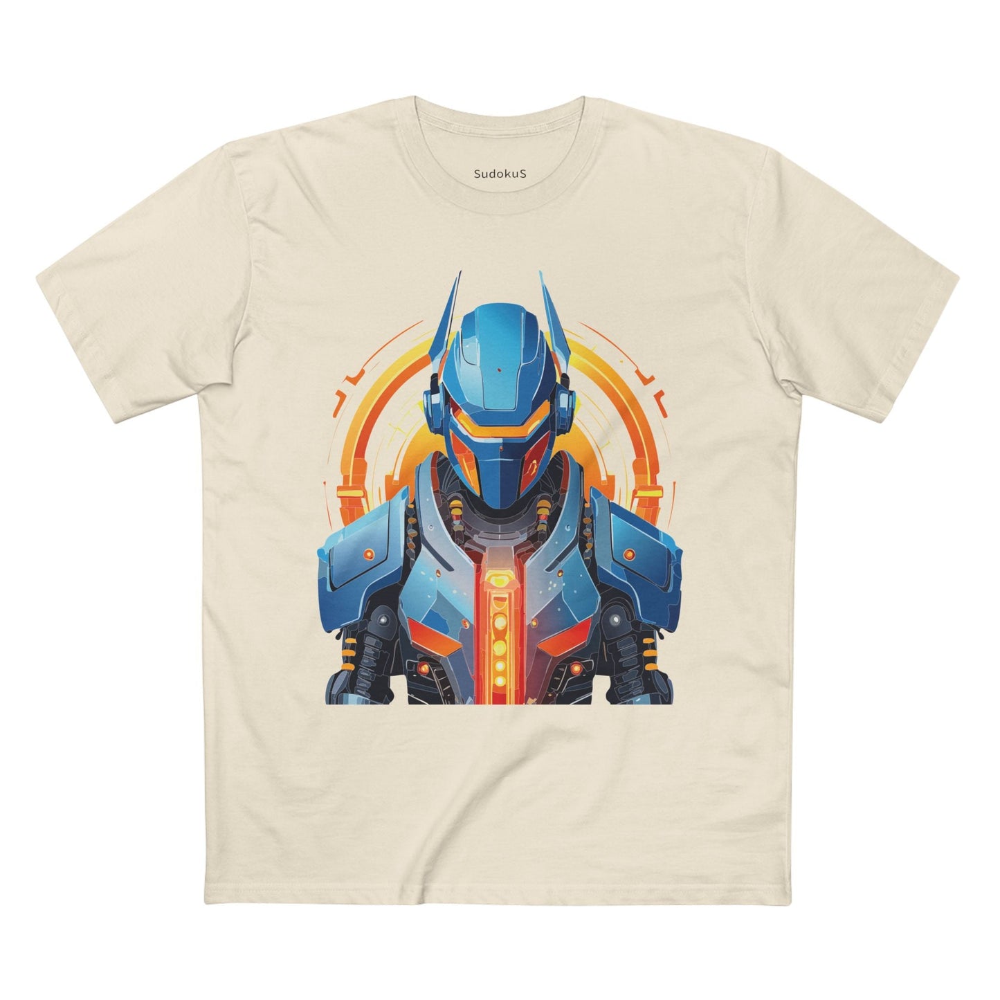 Cyborg Robot Graphic Unisex 100 Cotton Staple Tee 9