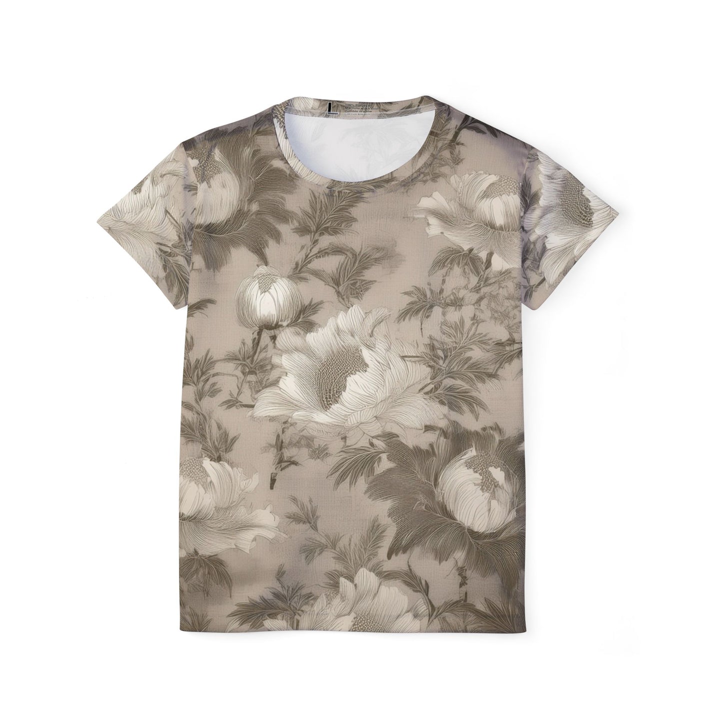 Women Poly T-Shirt with Floral Print