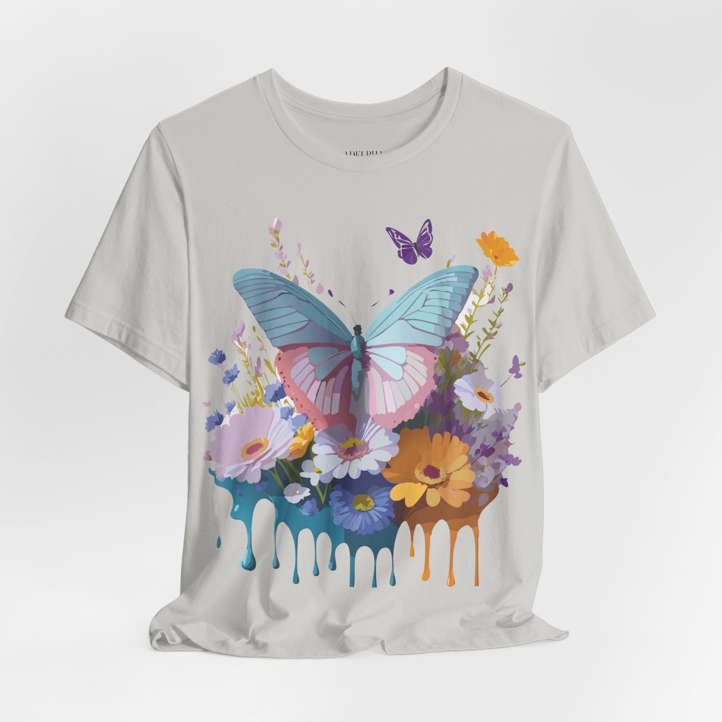 Butterfly Graphic Tee Unisex Short Sleeve Jersey Vintage Artwork Adelpha