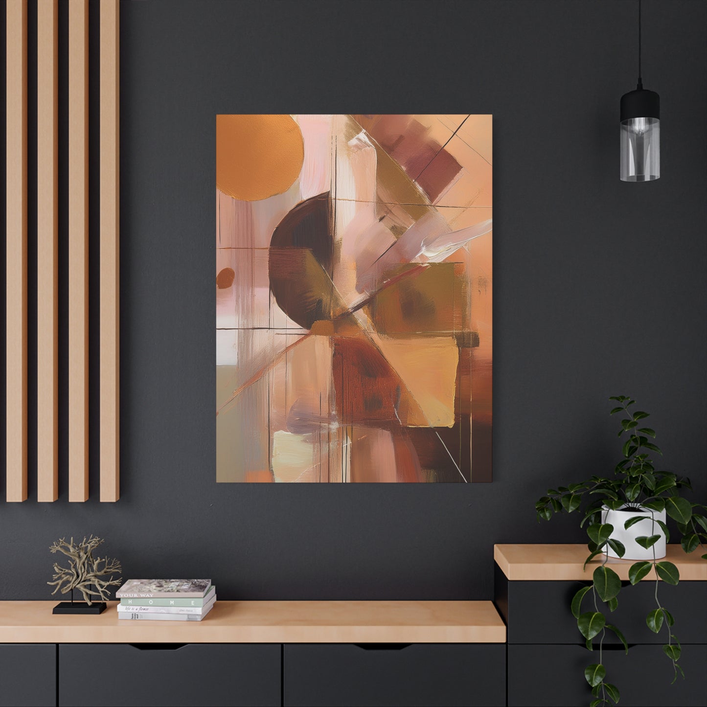 Abstract Geometric Painting Print Canvas 20x24,20x30,24x30 24x32,24x36,30x40 32x48,36x48,40x60 Pine-Wood Inner Frame ABS-50