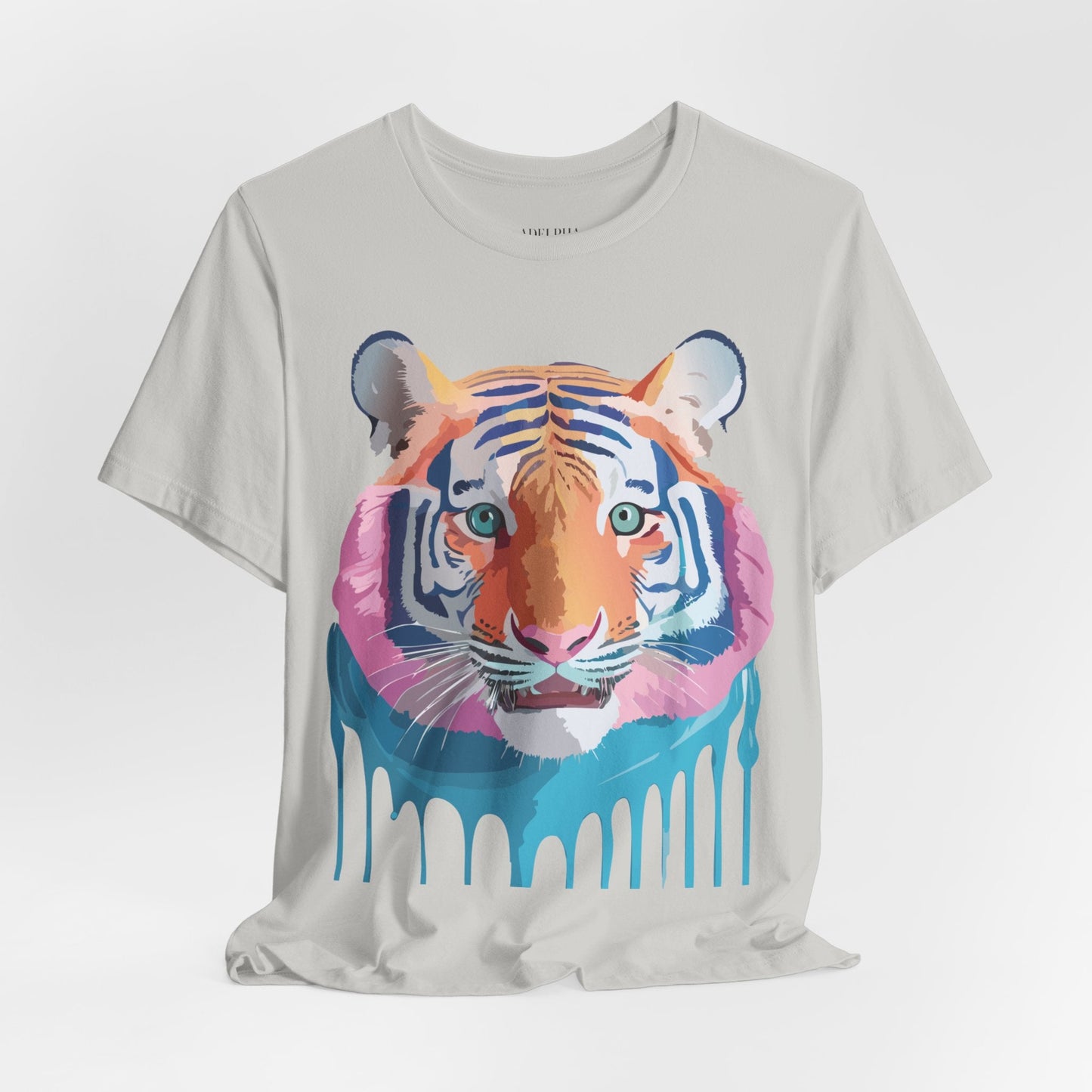 Tiger Shirt Graphic Tee Unisex Jersey Short Sleeve Art Design By Adelpha Vintage Inspired Artwork