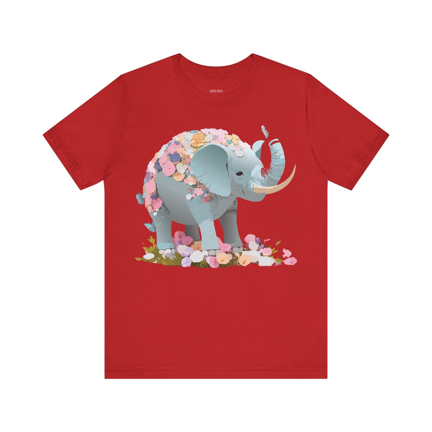 Elephant Graphic T Shirt Unisex Vintage Inspired Art Tee By Adelpha Short Sleeve